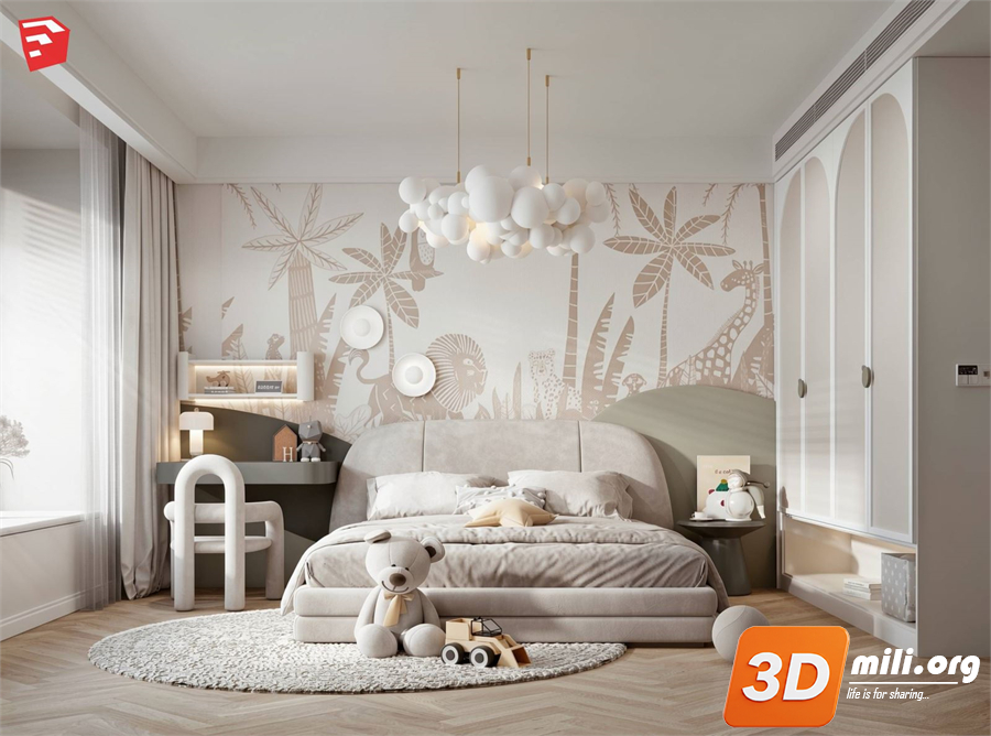 Children Room Scenes Skp FIles 